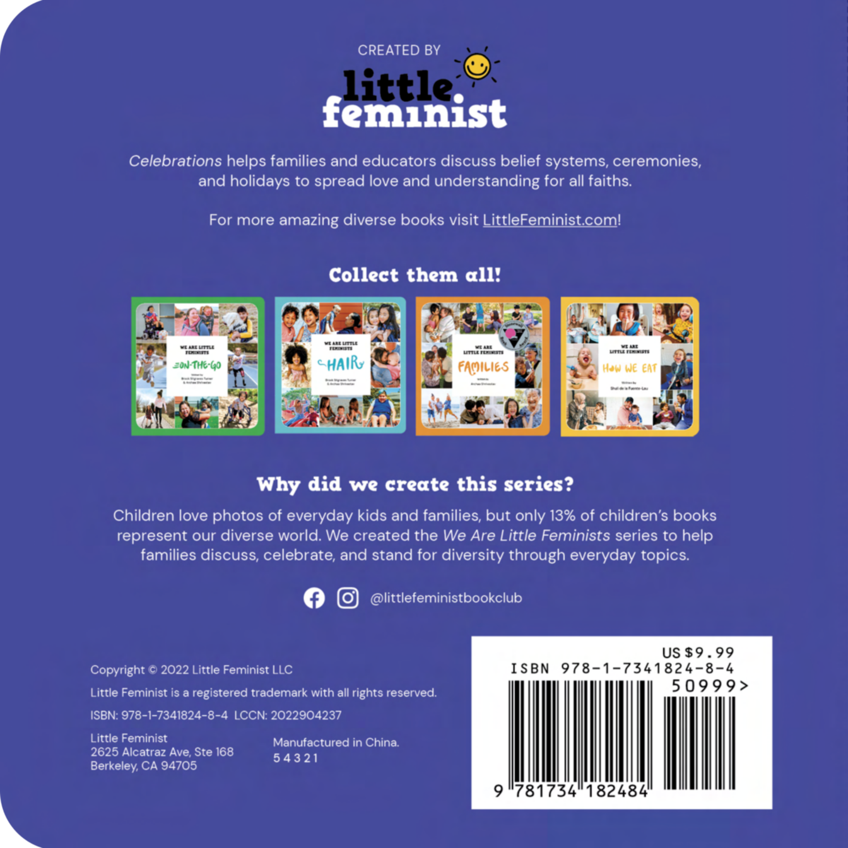 Celebrations, back cover