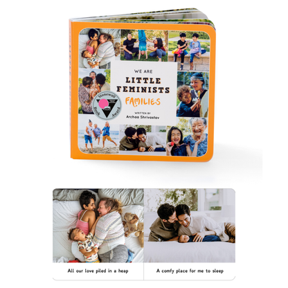 We Are Little Feminists: Families cover with interior spread