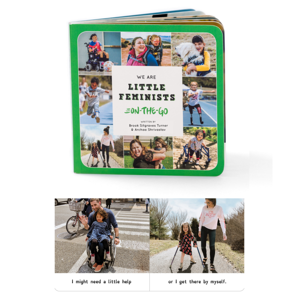 We Are Little Feminists: On-the-Go cover with interior spread