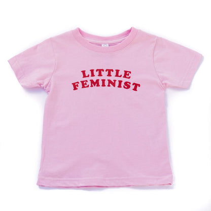 Little Feminist pink kid's shirt