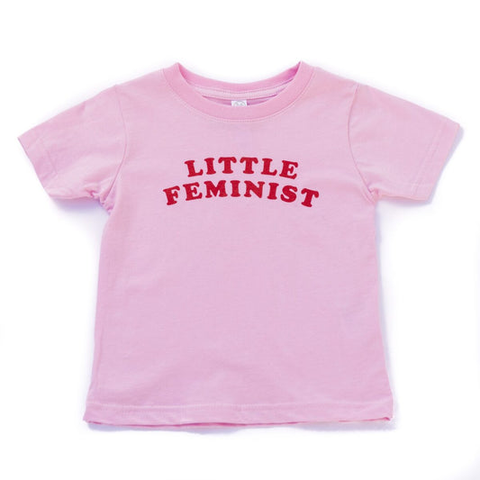 Little Feminist pink kid's shirt