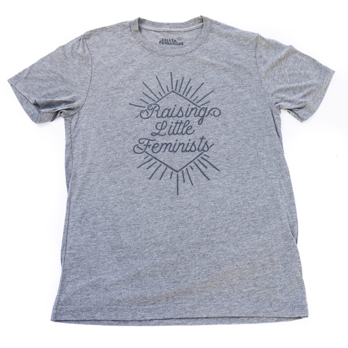Raising Little Feminists grey men's shirt