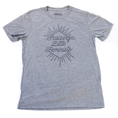 Raising Little Feminists grey men's shirt