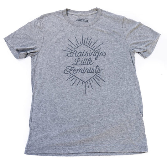 Raising Little Feminists grey men's shirt