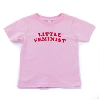 Little Feminist pink kid's shirt
