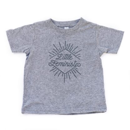 Little Feminist grey kid's shirt