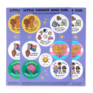 Little Feminist Exclusive Intersectional Badge Stickers 3 Pack