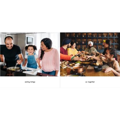 Example Spread 6 of "How We Eat: Celebrating Food & Feeding Tools"